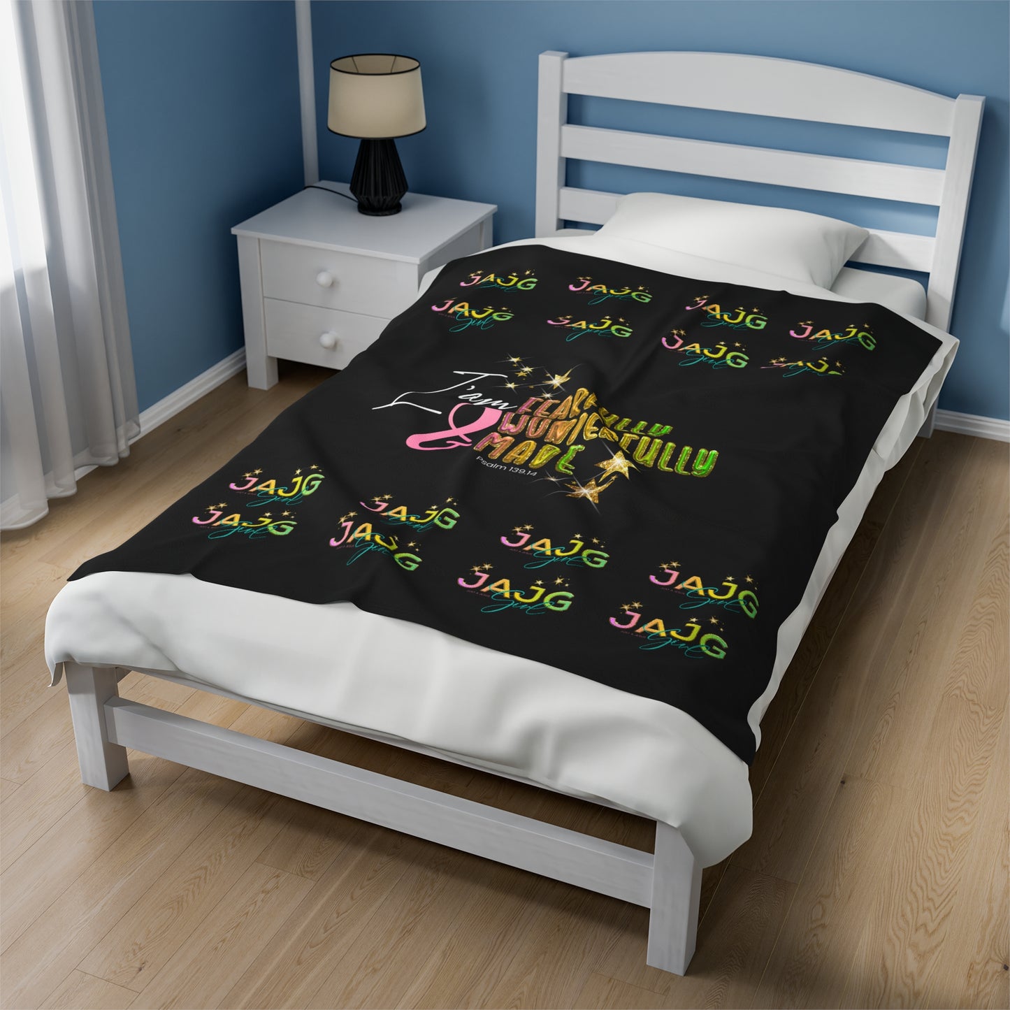 jesus girl plush blanket