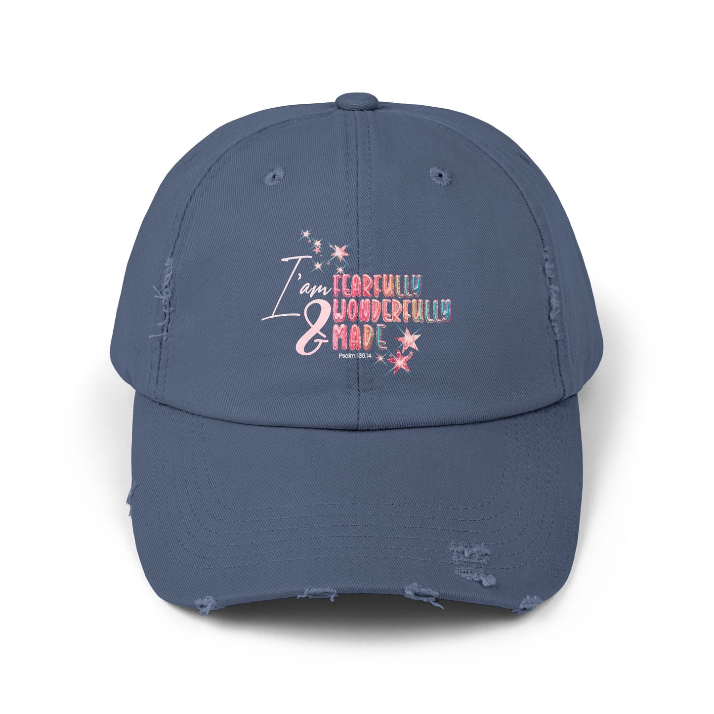 unisex distressed cap