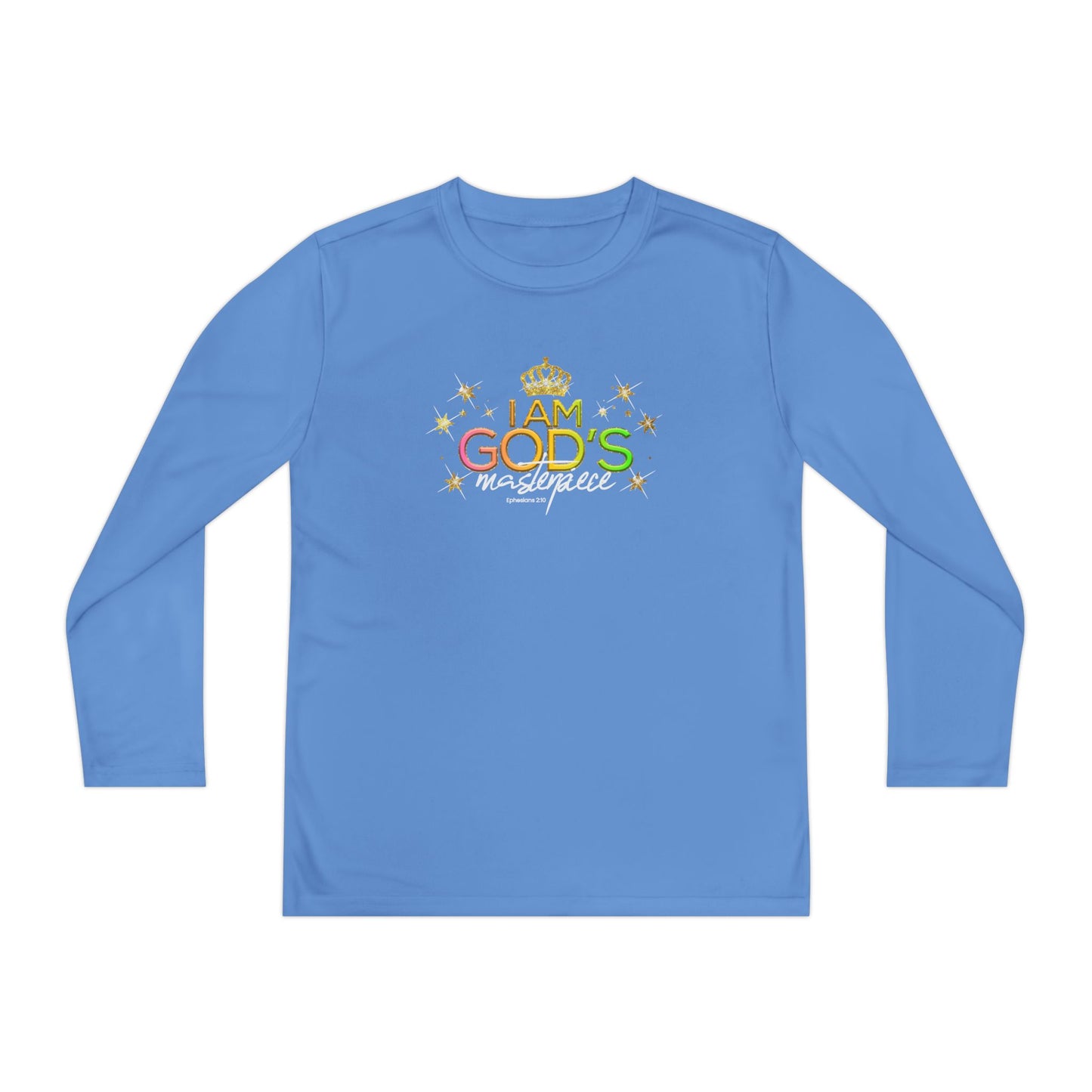 youth "god's masterpiece" long sleeve tee