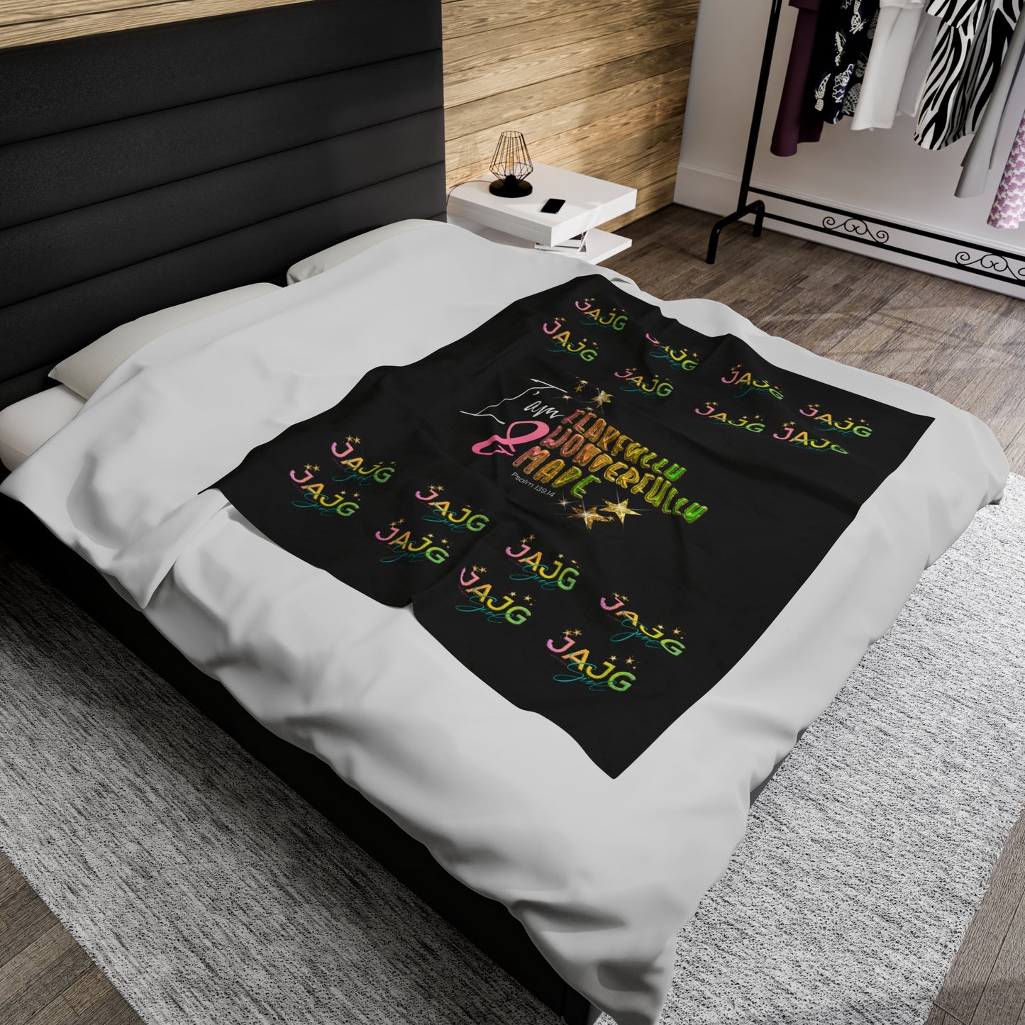 jesus girl plush blanket
