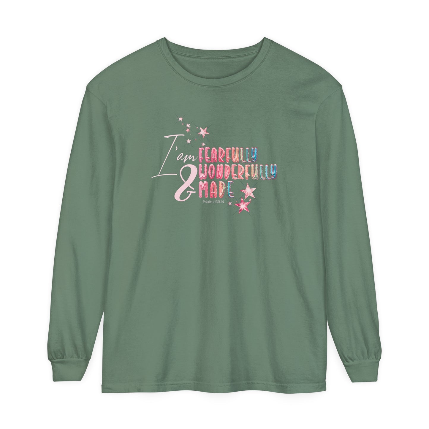 unisex garment-dyed long sleeve t-shirt