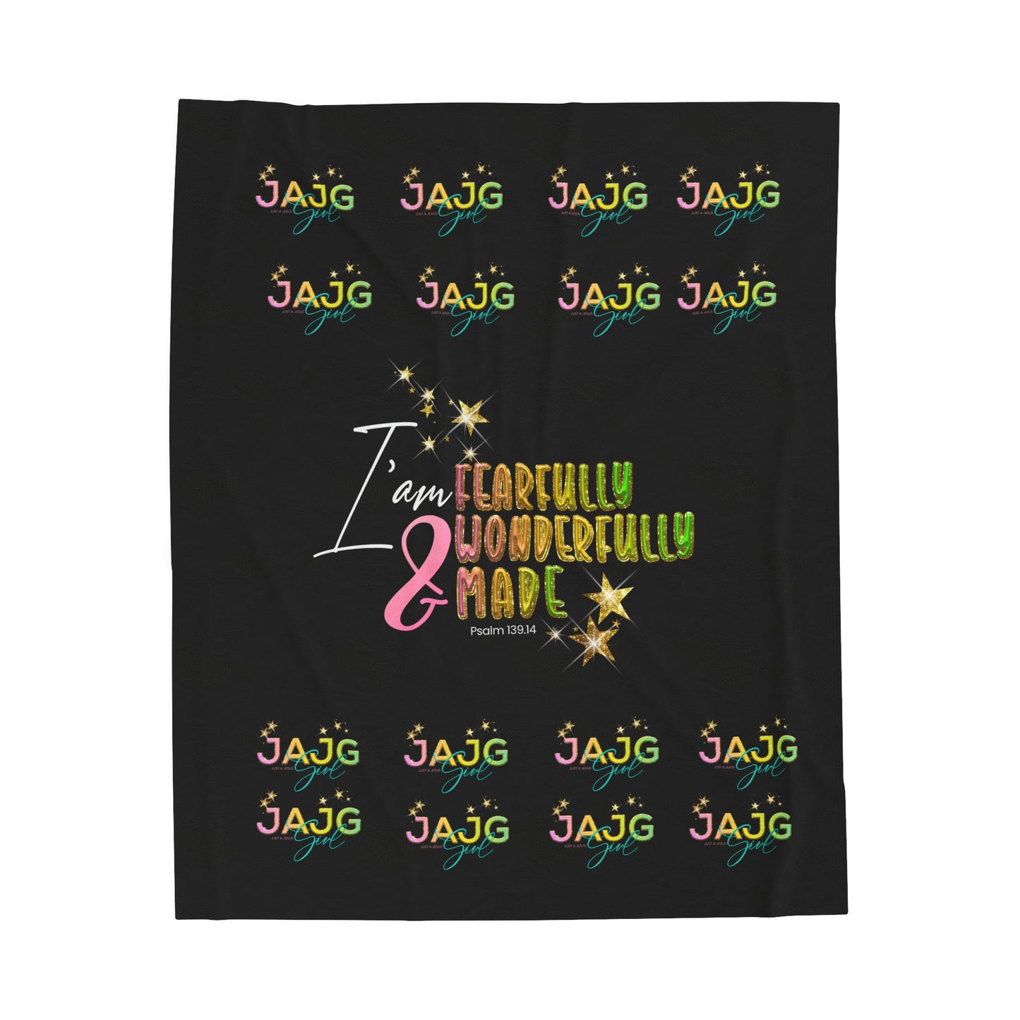 jesus girl plush blanket
