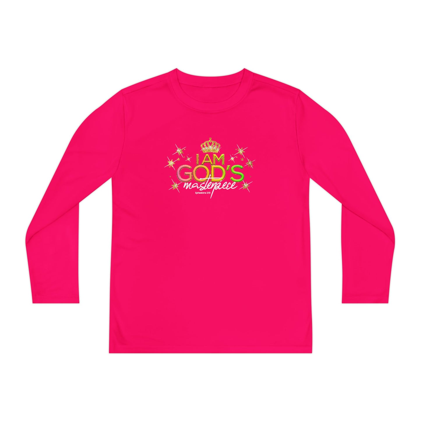 youth "god's masterpiece" long sleeve tee