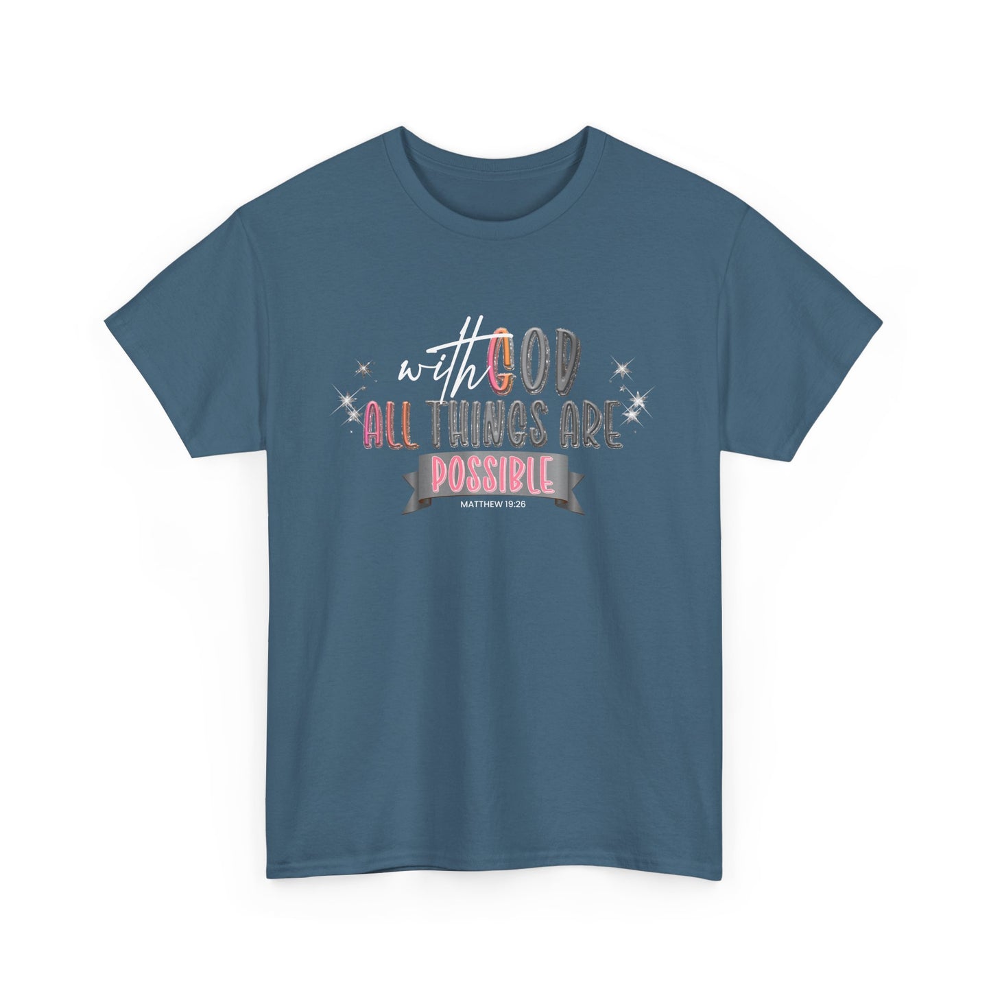 women’s tee - with god all things are possible