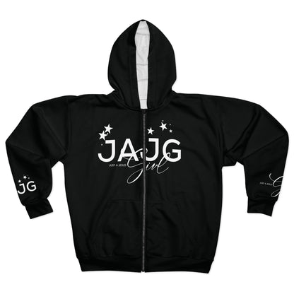 Just a Jesus Girl Christian Swag Unisex Zip Hoodie