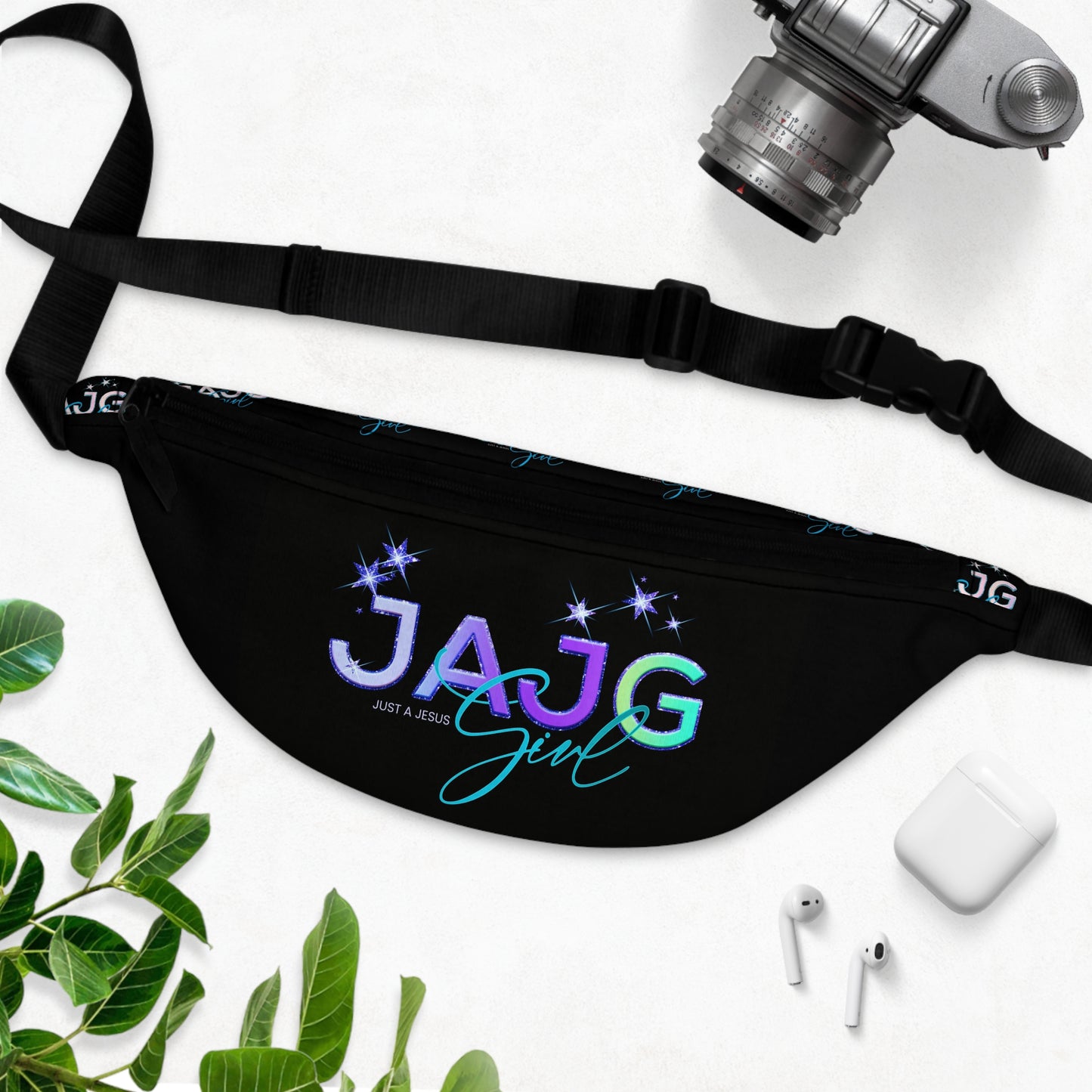 courageous jesus girl fanny pack